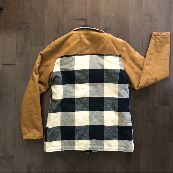 KAVU spring/fall lightweight plaid jacket size M - Picture 2 of 6